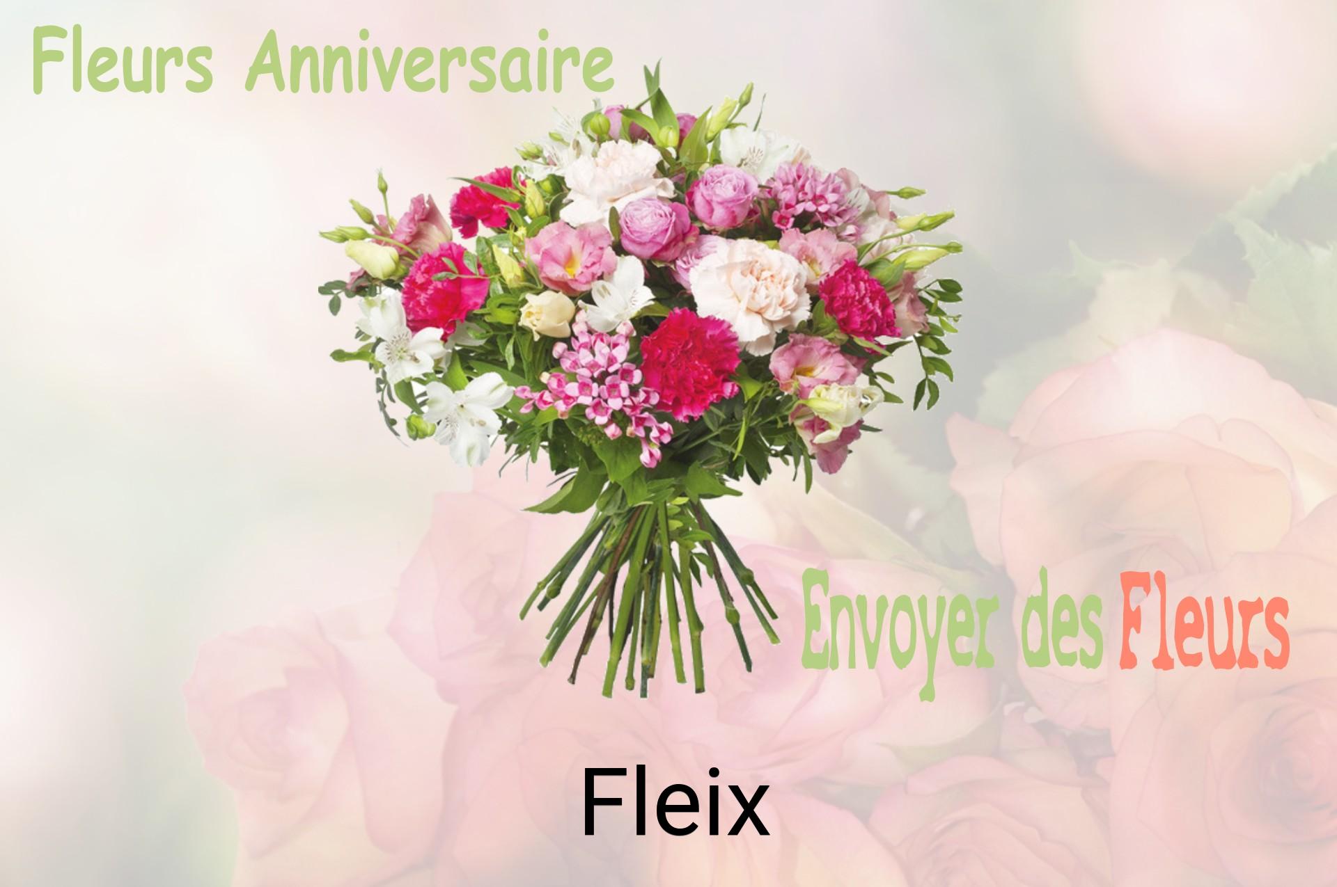 Bouquet de fleurs d’anniversaire livré à Fleix